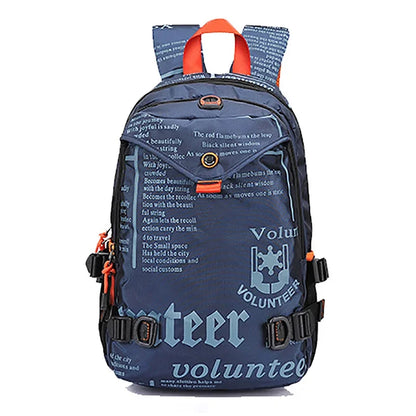 Men Backpack For Riding Travel Water Bottle Bags Daypack 14" Computer Bag Book High Quality Waterproof Oxford Unisex Rucksack