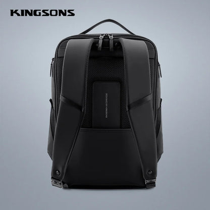Men Backpack Kingsons Business Waterproof Anti-theft Laptop Backpack 15.6 Inch 2023 New Fashion School Bags for College Student