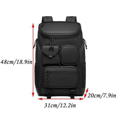 Men Backpack Large Capacity Modern Oxford Waterproof Travel Usb Charging Bag Casual Business Ride Bags for Female Hikking Pack