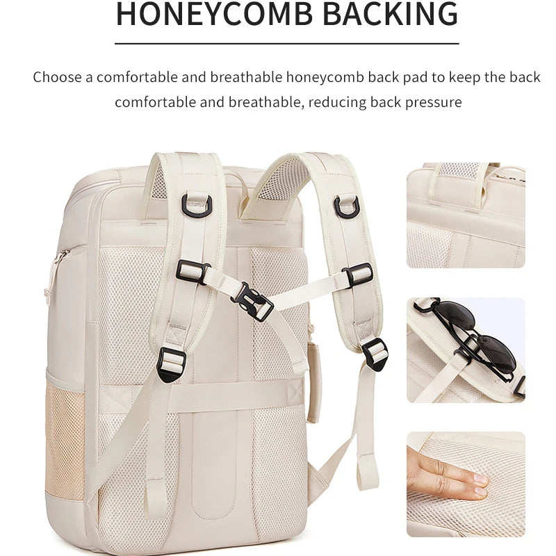 Men Backpack Large Capacity Modern Oxford Waterproof Travel Usb Charging Bag Casual Business Ride Bags for Female Hikking Pack