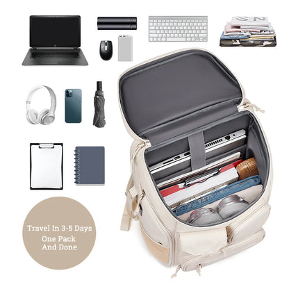 Men Backpack Large Capacity Modern Oxford Waterproof Travel Usb Charging Bag Casual Business Ride Bags for Female Hikking Pack
