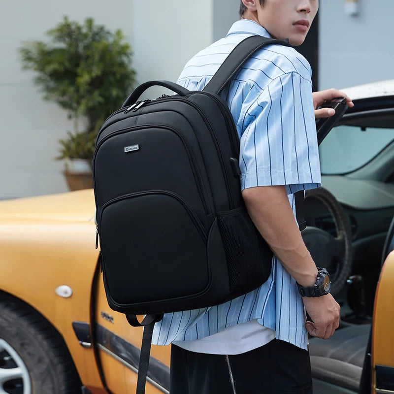 Men Backpack Nylon Modern Schoolbag Hike High Quality Gym Bag Fashion Casual Travel Waterproof Backpacks Unisex Usb Charg Port