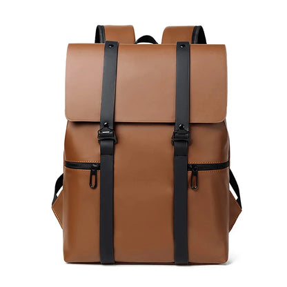 Men Backpack Rucksack Daypack Satchel Student Bag PU Leather Laptop Camputer Travel Business Male School Book Bags Knapsack