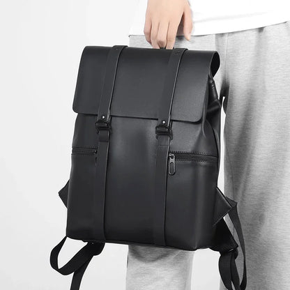 Men Backpack Rucksack Daypack Satchel Student Bag PU Leather Laptop Camputer Travel Business Male School Book Bags Knapsack