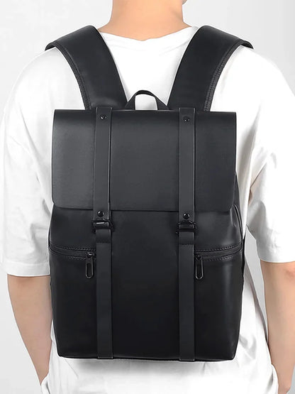 Men Backpack Rucksack Daypack Satchel Student Bag PU Leather Laptop Camputer Travel Business Male School Book Bags Knapsack