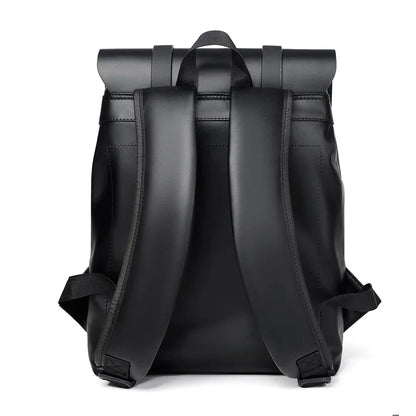 Men Backpack Rucksack Daypack Satchel Student Bag PU Leather Laptop Camputer Travel Business Male School Book Bags Knapsack