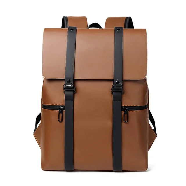 Men Backpack Rucksack Daypack Satchel Student Bag PU Leather Laptop Camputer Travel Business Male School Book Bags Knapsack