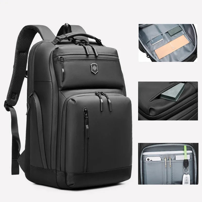 Men Backpack Waterproof Nylon Business Multifunctional Travel Laptop Fashion Packs Large-capacity More Pocket Light Backpacks