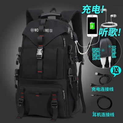 Men Backpacks 2024 New Travel Backpack Men's Outdoor Mountaineering Luggage Bag 50L60L65L80L Backpack For Men