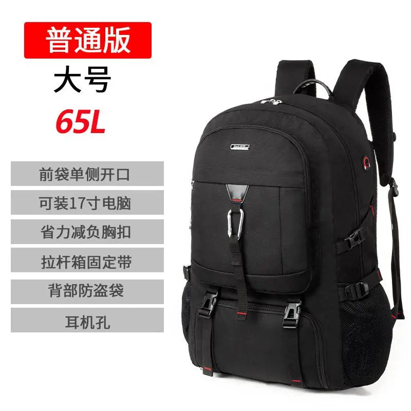 Men Backpacks 2024 New Travel Backpack Men's Outdoor Mountaineering Luggage Bag 50L60L65L80L Backpack For Men