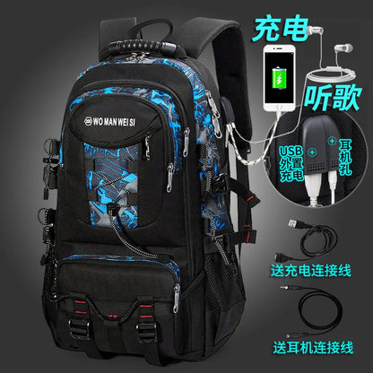 Men Backpacks 2024 New Travel Backpack Men's Outdoor Mountaineering Luggage Bag 50L60L65L80L Backpack For Men