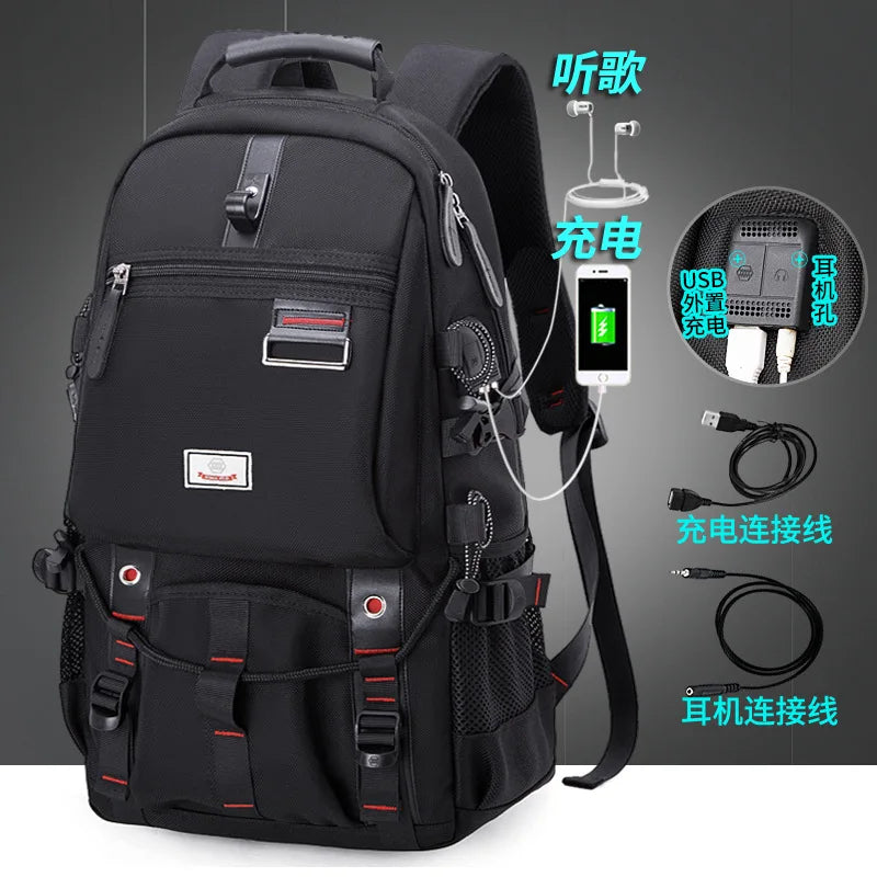 Men Backpacks 2024 New Travel Backpack Men's Outdoor Mountaineering Luggage Bag 50L60L65L80L Backpack For Men