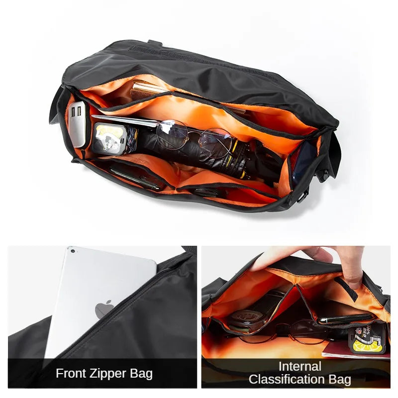 Men Bag Shoulder Bags Briefcase Waterproof Crossbody Sling Bag Men Fashion Casual Travel Bags for Men Bolsa