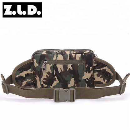 Men Camping Hiking Tactical Bag Sport Camouflage Purse Fashion Leisure Bag Small Canvas Sports Running Waist Bag