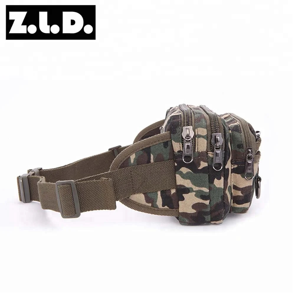 Men Camping Hiking Tactical Bag Sport Camouflage Purse Fashion Leisure Bag Small Canvas Sports Running Waist Bag