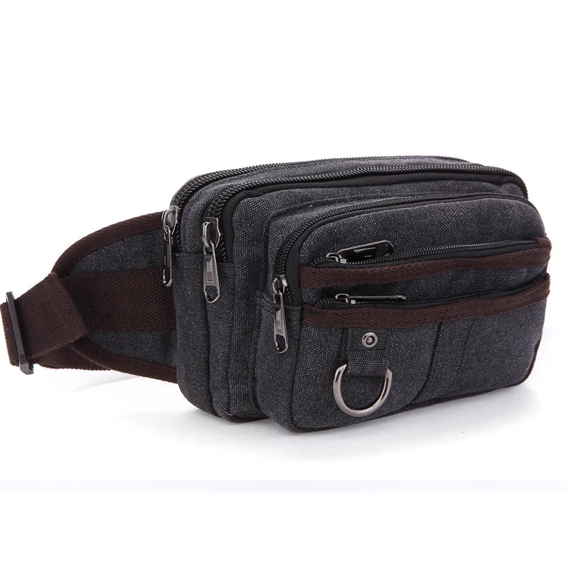 Men Camping Hiking Tactical Bag Sport Camouflage Purse Fashion Leisure Bag Small Canvas Sports Running Waist Bag