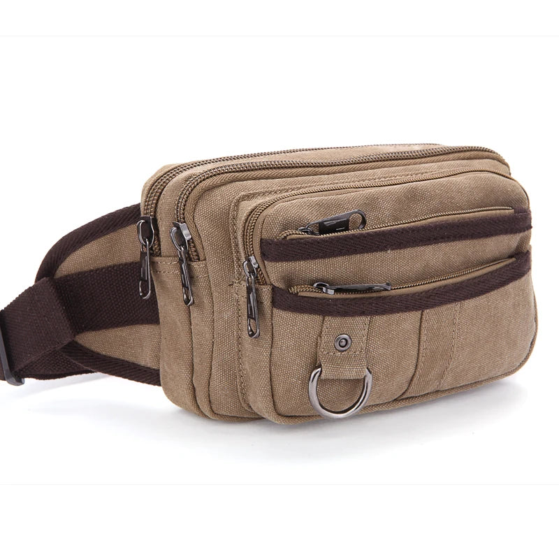 Men Camping Hiking Tactical Bag Sport Camouflage Purse Fashion Leisure Bag Small Canvas Sports Running Waist Bag