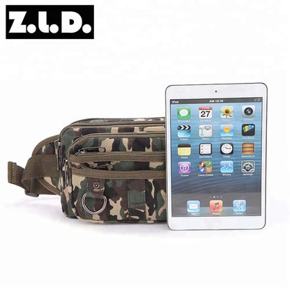 Men Camping Hiking Tactical Bag Sport Camouflage Purse Fashion Leisure Bag Small Canvas Sports Running Waist Bag
