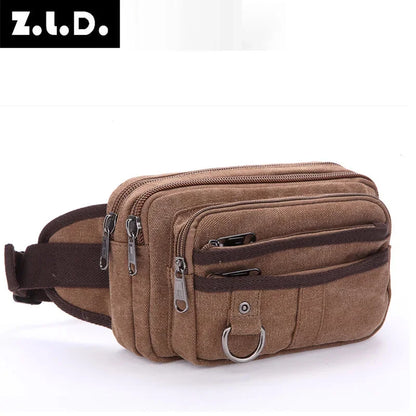 Men Camping Hiking Tactical Sport Camouflage Purse Fashion Leisure Small Canvas Sports Running Waist Bag