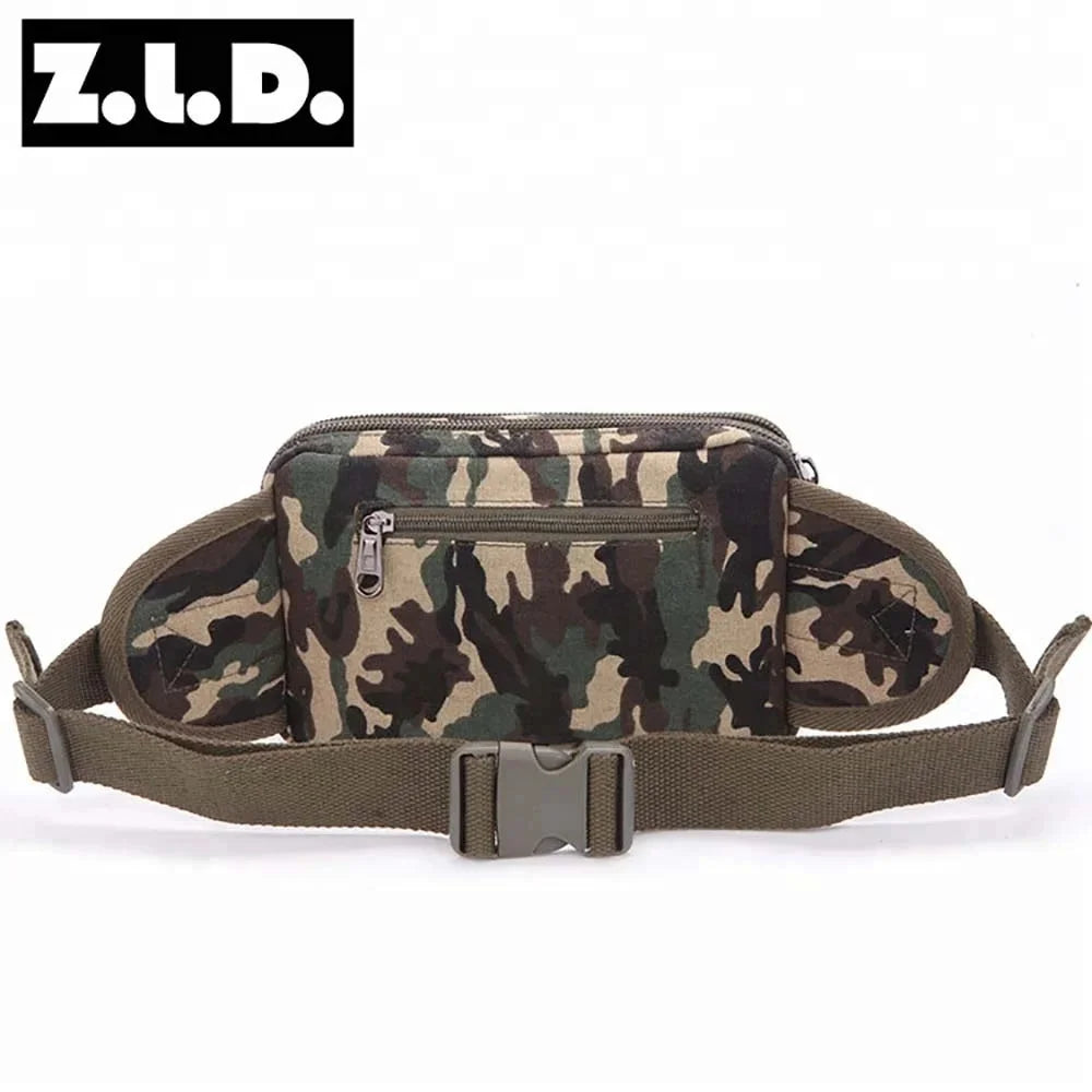 Men Camping Hiking Tactical Sport Camouflage Purse Fashion Leisure Small Canvas Sports Running Waist Bag