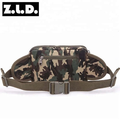 Men Camping Hiking Tactical Sport Camouflage Purse Fashion Leisure Small Canvas Sports Running Waist Bag