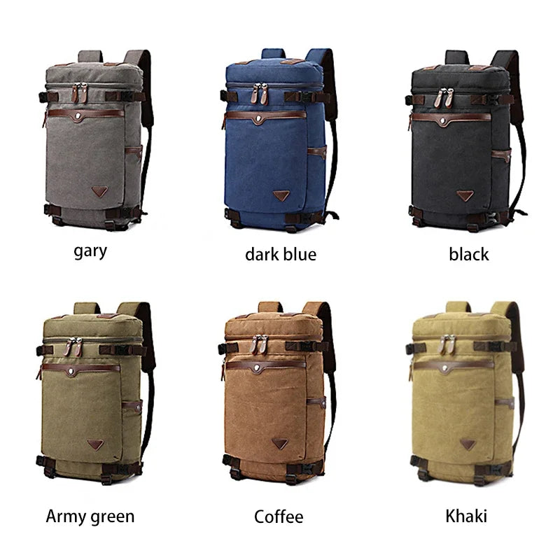 Men Canvas Backpack Travel Luggage Backpack Bag for Men Laptop Mochilas Men Rucksack Male Multifunction Backpack For Travel Bag