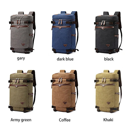 Men Canvas Backpack Travel Luggage Backpack Bag for Men Laptop Mochilas Men Rucksack Male Multifunction Backpack For Travel Bag