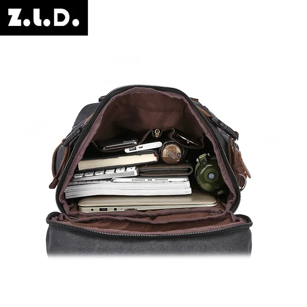 Men Canvas Backpack Travel Luggage Backpack Bag for Men Laptop Mochilas Men Rucksack Male Multifunction Backpack For Travel Bag