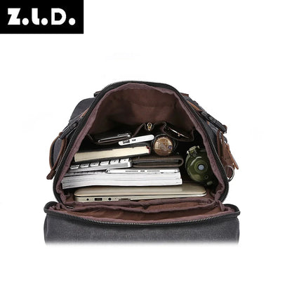 Men Canvas Backpack Travel Luggage Backpack Bag for Men Laptop Mochilas Men Rucksack Male Multifunction Backpack For Travel Bag
