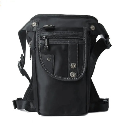 Men Canvas/Nylon Drop Leg Fanny Bag Belt Hip Bum Thigh Pouch Motorcycle Trekking Crossbody Messenger Shoulder Waist Pack Bags
