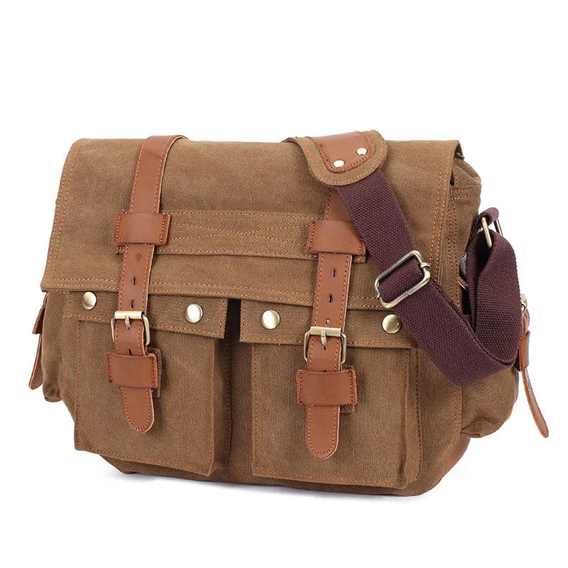 Men Canvas Shoulder Bags Casual Tote Travel Men's Crossbody Bag Luxury Messenger Bags Fashion High Quality Handbag