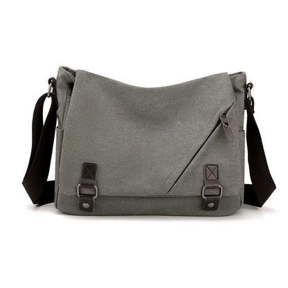 Men Canvas Shoulder Bags Casual Tote Travel Men's Crossbody Bag Luxury Messenger Bags Multi Pocket Bag Handbag