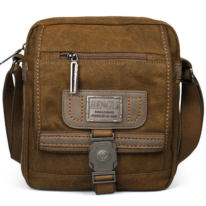 Men Canvas Shoulder Bags Leisure Wear Resistant Retro Cross Messenger Vintage Bag Unisex Casual Fashion Crossbody Bag