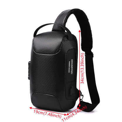 Men Chest Pack Crossbody Bag For Men Zipper Pocket Fashion Sling Bags Man Travel Bag Functional Outdoor Nylon Chest Pack