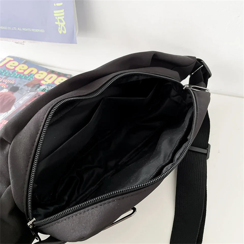 Men Chest Pack Crossbody Bag For Men Zipper Pocket Fashion Sling Bags Man Travel Bag Functional Outdoor Nylon Chest Pack
