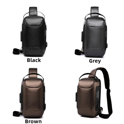 Men Chest Pack Crossbody Bag For Men Zipper Pocket Fashion Sling Bags Man Travel Bag Functional Outdoor Nylon Chest Pack