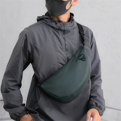 Men Chest Pack Purse Casual Large Waist Pack Shoulder Bag Nylon Travel Phone Bag Pockets New Handbags Crossbody Bag