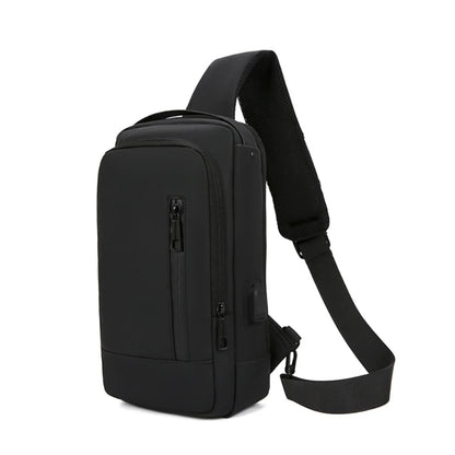 Men Chest Sling Bag Antitheft Shoulder Bag with Password Lock Outdoor Sports Bag