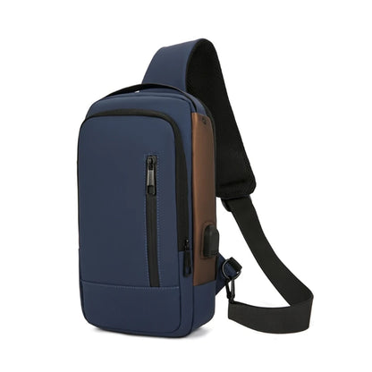 Men Chest Sling Bag Antitheft Shoulder Bag with Password Lock Outdoor Sports Bag
