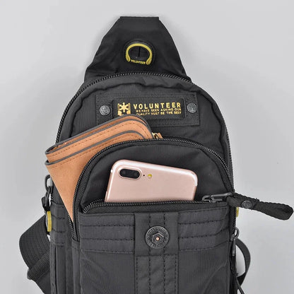 Men Cross Body Backpack Sling Side Pouch Waterproof Oxford Military Travel Top Quality Male Rucksack Shoulder Chest Pack Bag