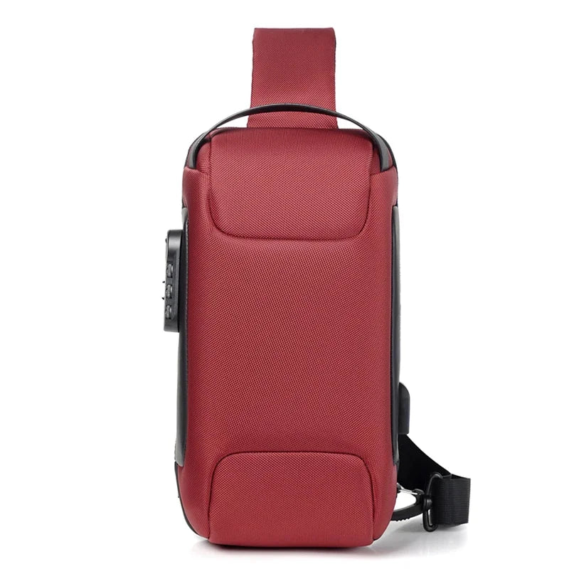 Men Cross Body Chest Pack Side Bag Rucksack Oxford Waterproof Anti-theft Short Trip Motorcycle Male Sling Backpack Shoulder Bags