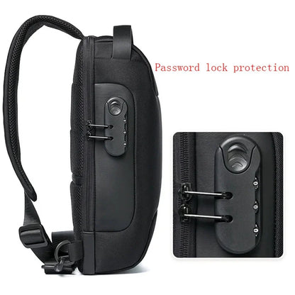 Men Cross Body Chest Pack Side Bag Rucksack Oxford Waterproof Anti-theft Short Trip Motorcycle Male Sling Backpack Shoulder Bags