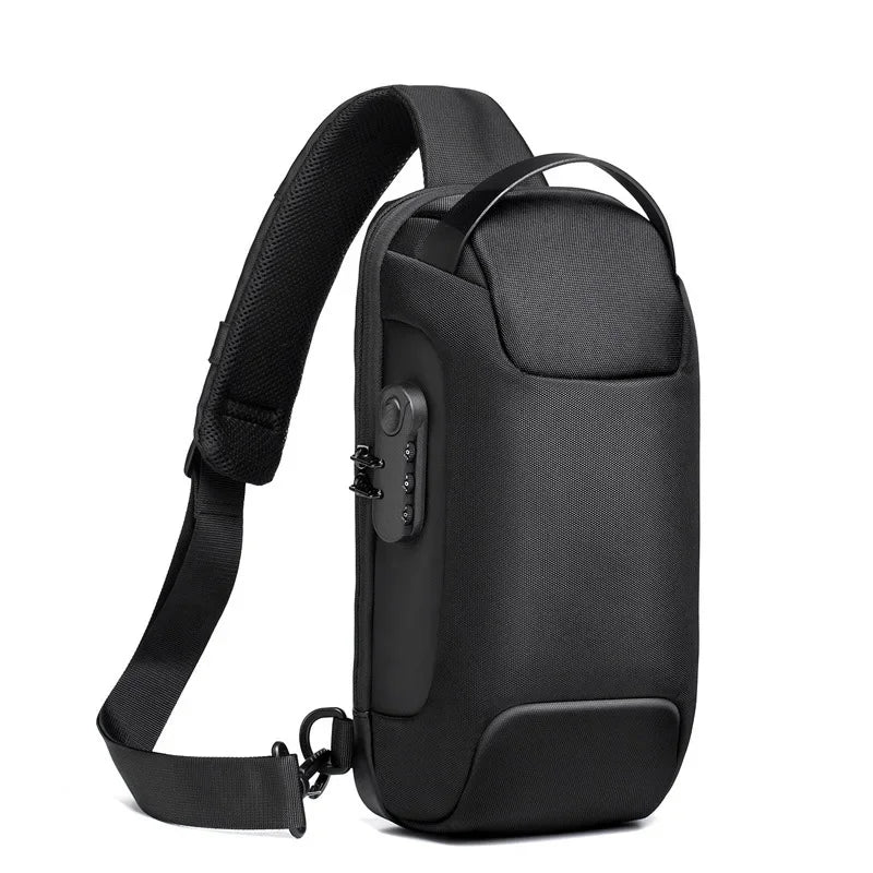 Men Cross Body Chest Pack Side Bag Rucksack Oxford Waterproof Anti-theft Short Trip Motorcycle Male Sling Backpack Shoulder Bags
