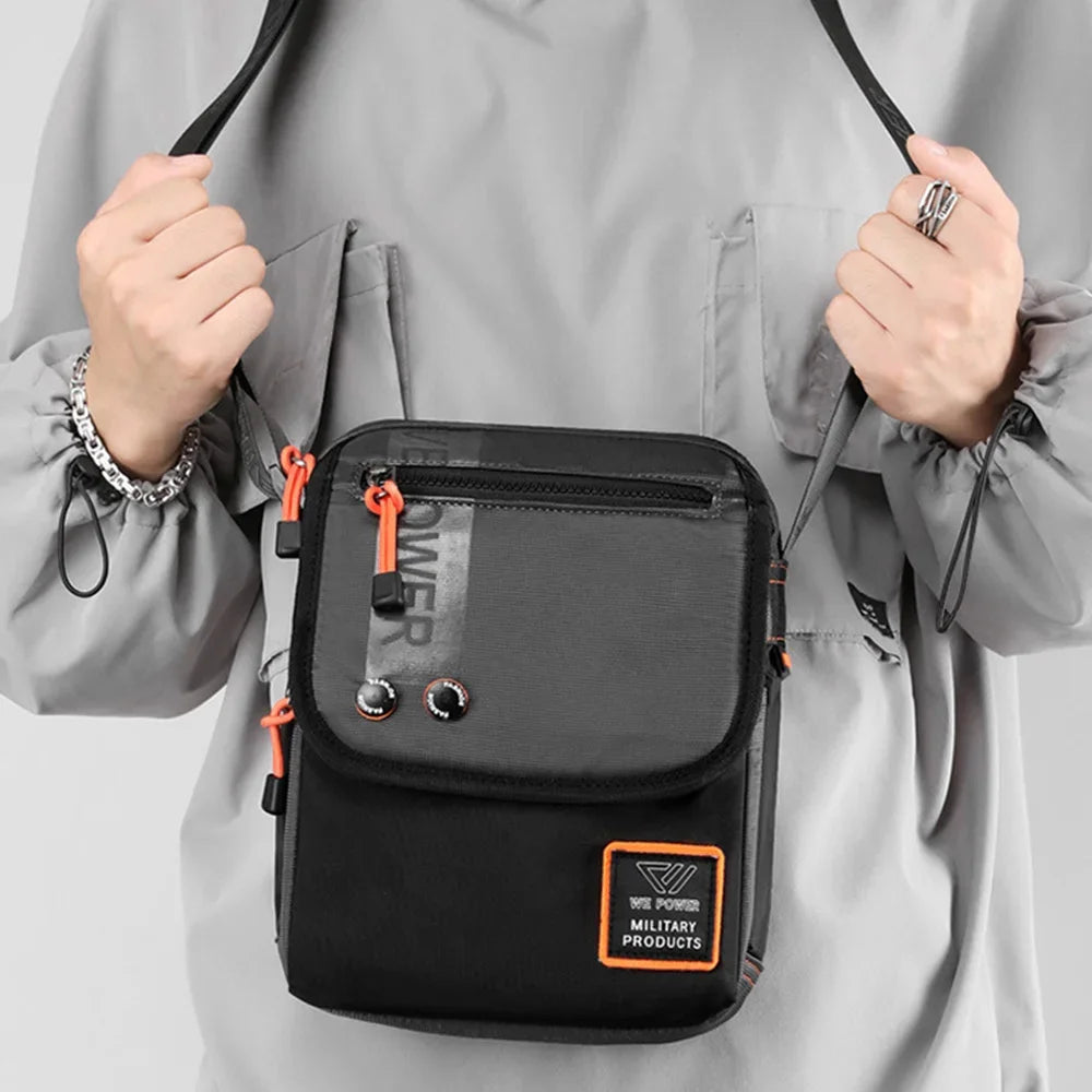 Men Cross Body Messenger Shoulder Multi-Purpose Fashion Casual Travel Military Waterproof Nylon Male Small Crossbody Bag
