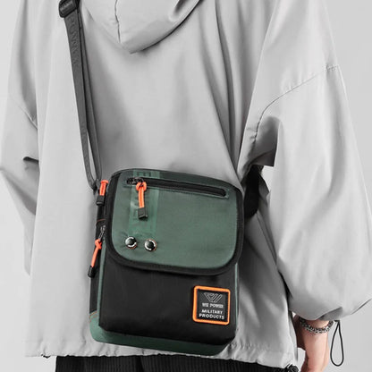 Men Cross Body Messenger Shoulder Multi-Purpose Fashion Casual Travel Military Waterproof Nylon Male Small Crossbody Bag