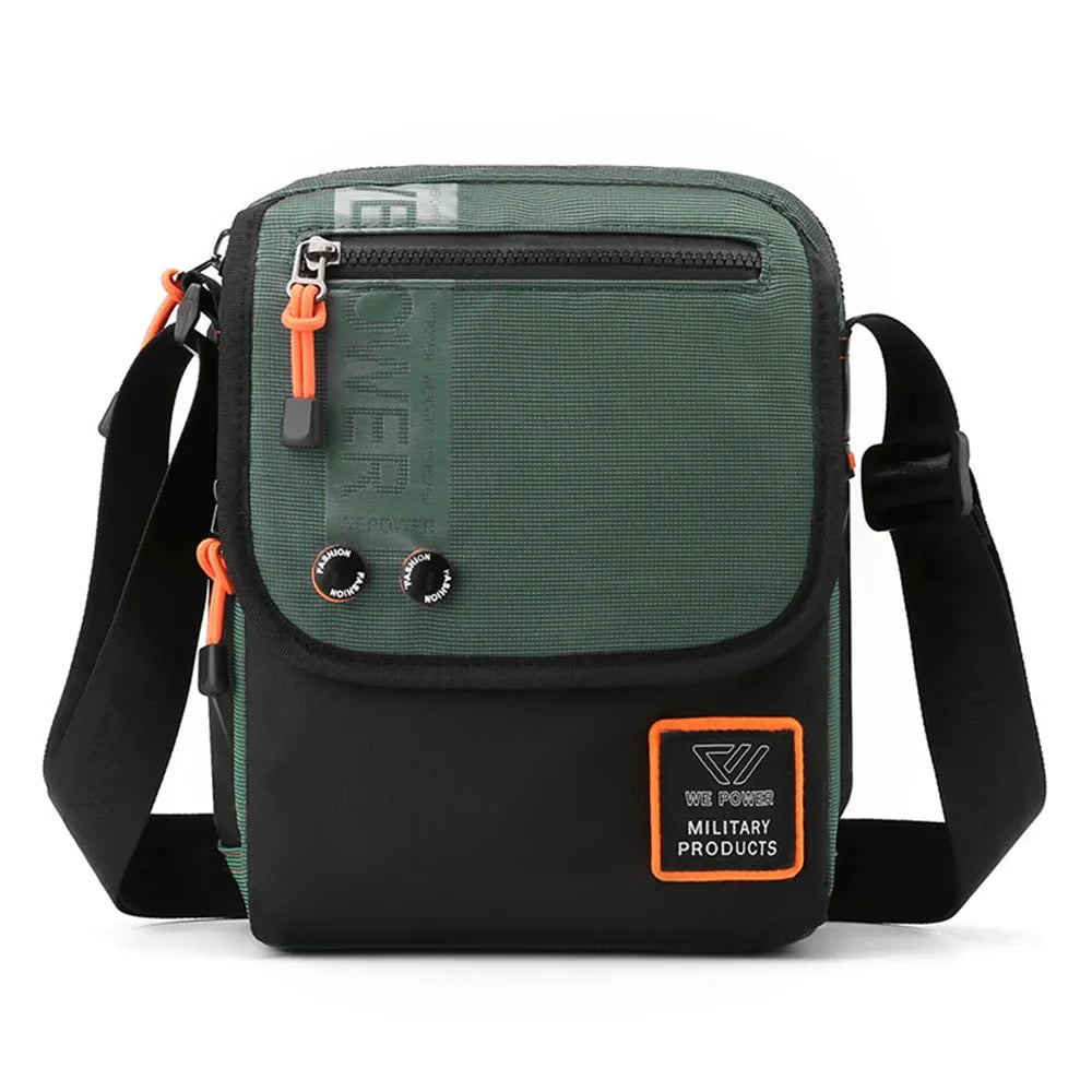 Men Cross Body Messenger Shoulder Multi-Purpose Fashion Casual Travel Military Waterproof Nylon Male Small Crossbody Bag