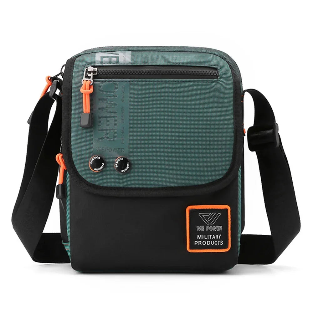 Men Cross Body Messenger Shoulder Multi-Purpose Fashion Casual Travel Military Waterproof Nylon Male Small Crossbody Bag
