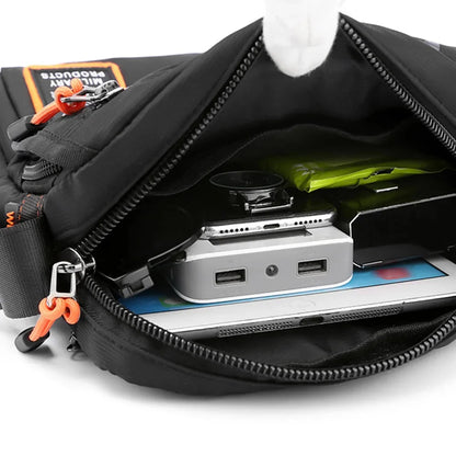 Men Cross Body Messenger Shoulder Multi-Purpose Fashion Casual Travel Military Waterproof Nylon Male Small Crossbody Bag