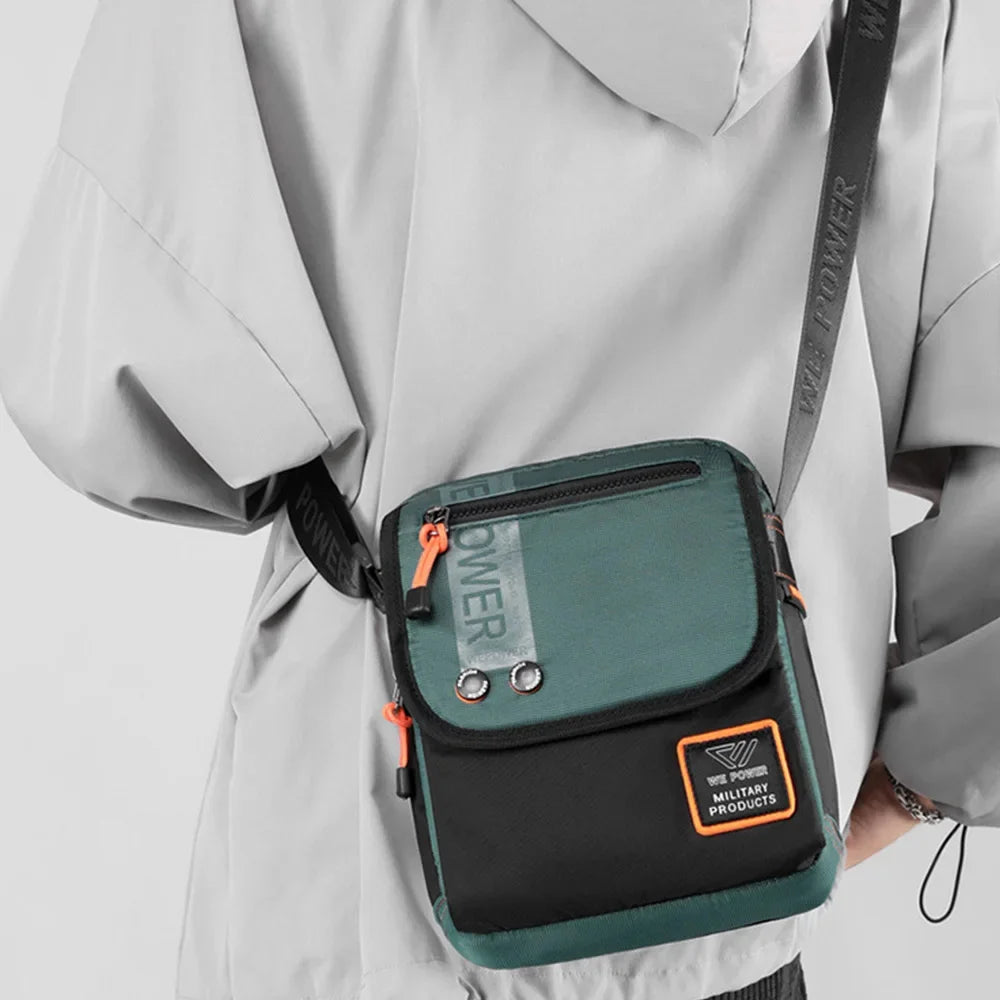 Men Cross Body Messenger Shoulder Pouch Multi-Purpose Fashion Casual Military Waterproof Nylon Male Small Crossbody Bag