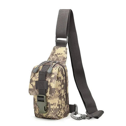 Men Cross Body Shoulder Chest Bag Mini Sling Backpack Outdoor Sports Military MOLLE Male Nylon Cell Mobile Phone Case Bags Puse